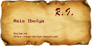 Reis Ibolya névjegykártya